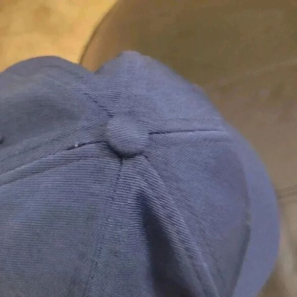 The Game Pro Gametek II Men's Navy w White S & Bird Patch Flex-Fit Baseball Cap - Picture 6 of 9